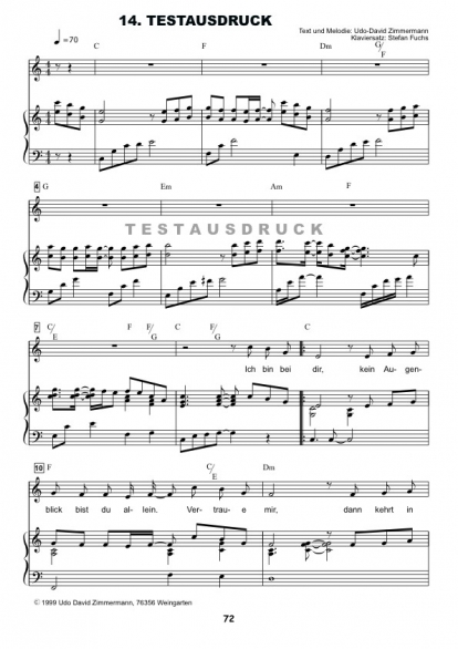 Ich Bin Bei Dir Noten Pdf Kostenlos Noten 'Ich bin bei dir' in C-Dur (als Download) - TTS Music & Arts Academy