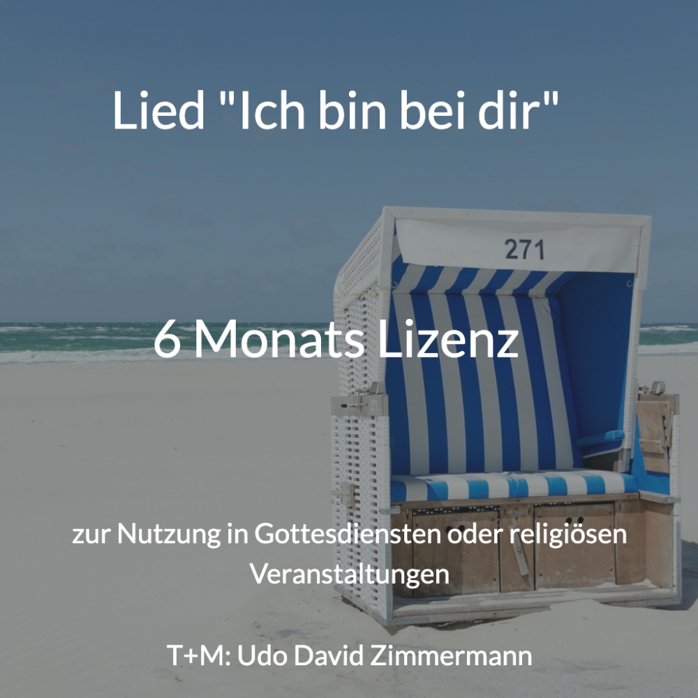 Bild 1 von Lizenz (Voraussetzung für Nutzung in Gottesdiensten o. Veranstaltungen)  / () 6 Monats Lizenz