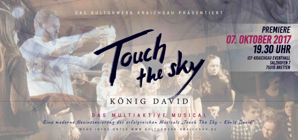 Bild 1 von Grafikdaten Touch the sky - König David (Plakat, Handzettel, Casting)