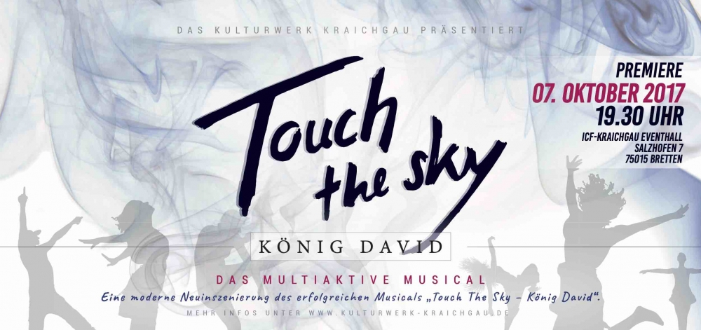 Bild 1 von Grafikdaten Touch the sky - König David (Plakat, Handzettel, Casting)